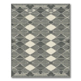 Heritage Tribal Black and White Black White Diamond Geometric Area Rug
