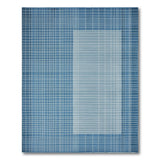 Modern Blue Grid Area Rug