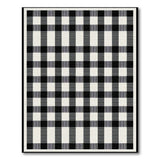Buffalo Check Black White Area Rug