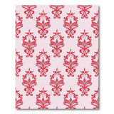 Elegant Red Damask Floral Vintage Area Rug