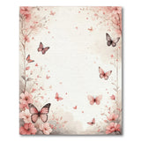 Blush Pink Cherry Blossom Butterfly Rug