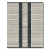 Black and White Modern Black White Vertical Striped Area Rug