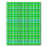 Vibrant Green Plaid Geometric Area Rug