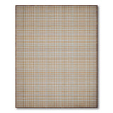 Beige and Neutral Geometric Modern Beige Plaid Woven Area Rug