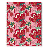 Vibrant Red Pepper Fruit Pattern Area Rug