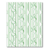 Mint Green Swirling Stripe Area Rug