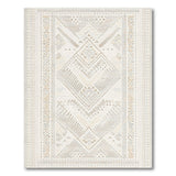 Geometric Beige Heritage Tribal Geometric Area Rug