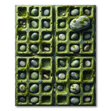 Mossy Green Egg Carton Area Rug