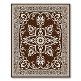 Elegant Brown Ivory Traditional Persian Area Rug