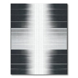 Black White Halftone Gradient Black and White Area Rug