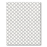 Modern Gray Lattice Grid Area Rug