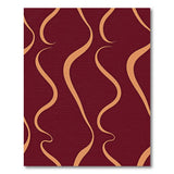 Burgundy Gold Swirl Abstract Area Rug