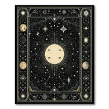 Celestial Sunburst Stars Area Rug