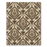 Ornate Floral Diamond Motif Area Rug