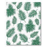 Green Palm Frond Area Rug