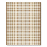 Beige and Neutral Beige Plaid Check Area Rug