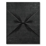 Black Pleated Bow Area Rug