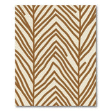 Brown Tan Chevron Zigzag Area Rug