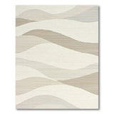 Abstract Area Beige and Neutral Abstract Wave Beige Area Rug