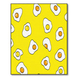 Kids Cartoon Yellow Sunny Fried Egg Yellow Area Rug