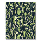 Exotic Green Python Scale Area Rug