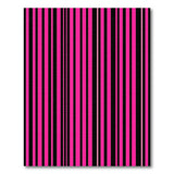 Bold Pink Black Striped Area Rug