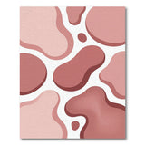 Blush Pink Organic Shapes Area Rug