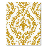 Traditional Persian Elegant Gold Damask Floral Area Rug