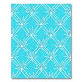 Turquoise Trellis Starburst Area Rug