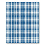 Navy Blue Gingham Plaid Area Rug