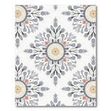 Grey Mandala Floral Area Rug