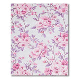 Blush Pink Blossom Floral Vintage Area Rug