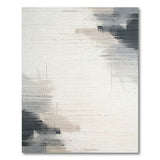 Streaked Grey Abstract Area Rug