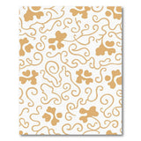 Gold Abstract Swirl Area Rug
