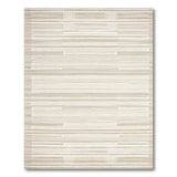 Beige Neutral Geometric Stripe Area Rug