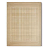 Beige and Neutral Beige Houndstooth Woven Area Rug