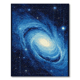 Spiral Galaxy Cosmic Blue Area Rug