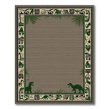 Dinosaur Tribal Border Area Rug