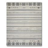 Heritage Tribal Black and White Black White Geometric Heritage Tribal Rug