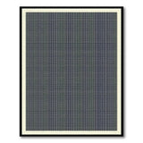 Black White Geometric Grid Black and White Area Rug