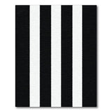 Geometric Modern Black and White Bold Black White Striped Area Rug