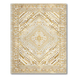 Gold Geometric Heritage Tribal Area Rug