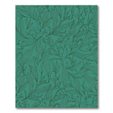 Teal Leaf Foliage Area Rug