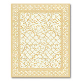 Golden Vine Lattice Cream Area Rug
