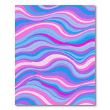 Abstract Area Vibrant Wavy Abstract Area Rug