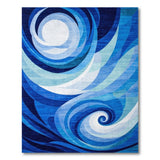 Blue Swirl Abstract No. 2 Area Rug