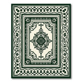 Green Elegant Green Persian Medallion Area Rug