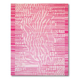 Pink Pink Zebra Stripe Area Rug