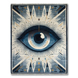 Mystic All-Seeing Eye Blue Geometric Rug