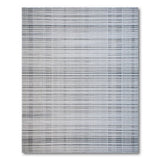 Grey Woven Grid Stripe Area Rug